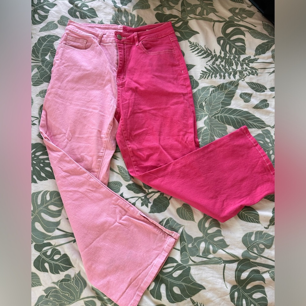 Two-Tone Pink Pants